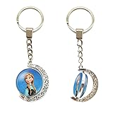 [PMKOEW] アナと雪の女王 キーホルダー 鍵掛け飾り キーホルダー キーリング 車の キークリップ 多機能 キーチェーン バックパックの装飾品 キーリング カラビナ 車用キーチェーン,2 [並行輸入品]