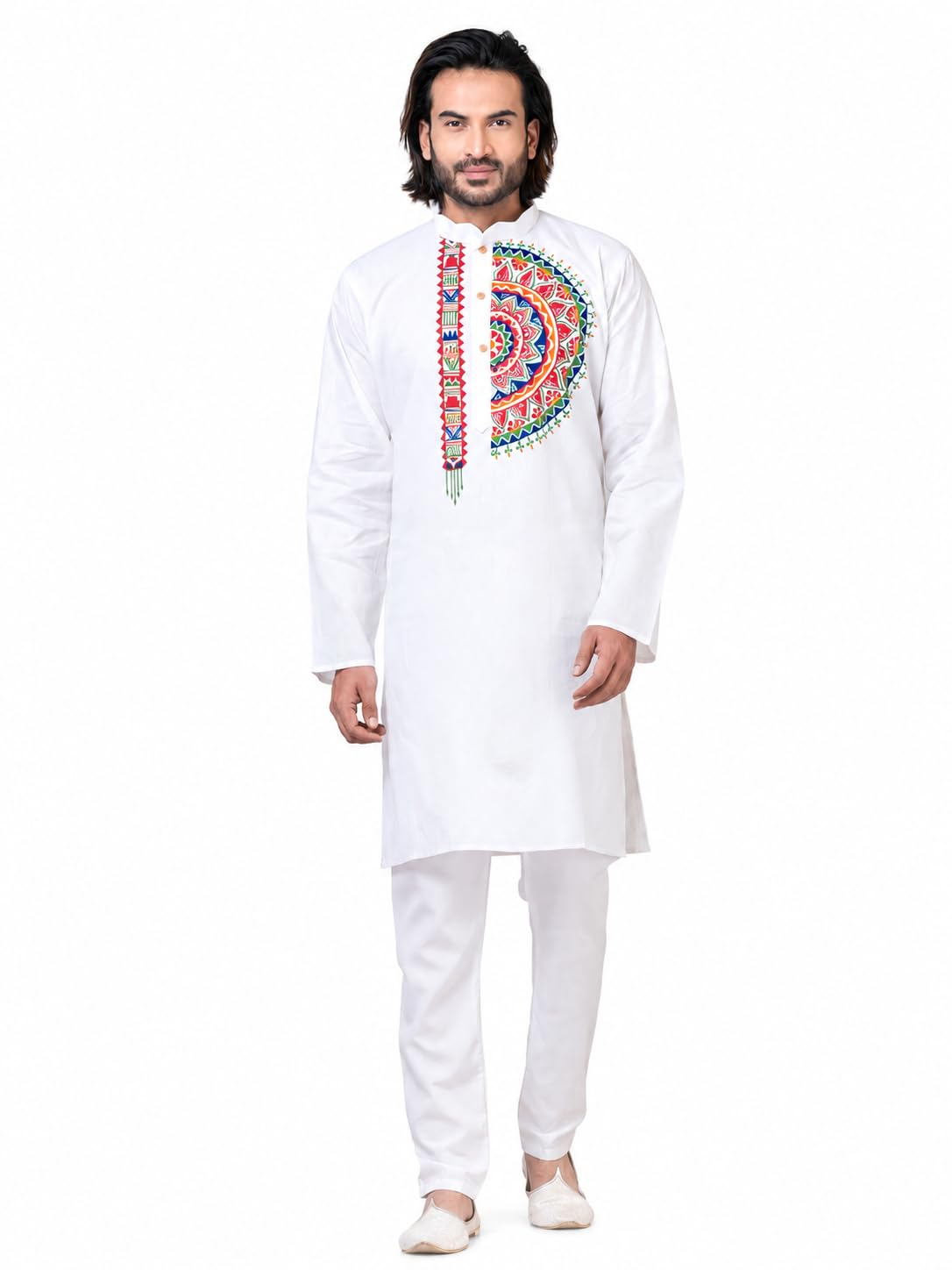 Handamade Fabric Cotton Kurta for Men Multicolour-image-33