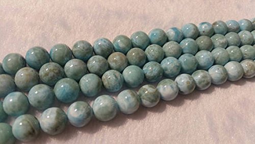12mm larimar Smooth Round Shape, Natural larimar , Length 7" , larimar Strand