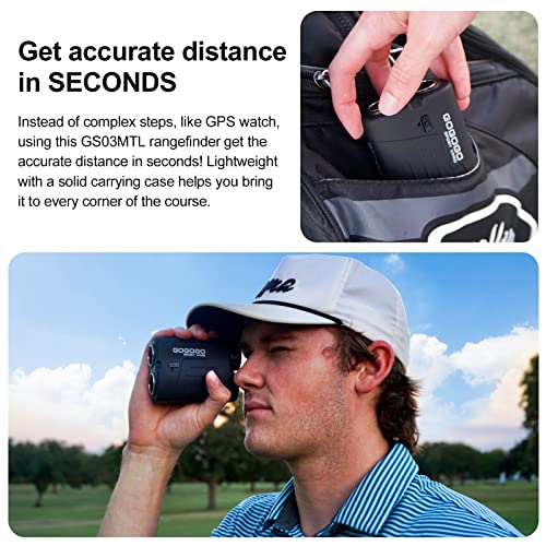 Gogogo Sport Vpro Laser Golf/Hunting Rangefinder, 6X Magnification