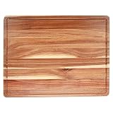 Wooden Cutting Boards for Kitchen, 24' x 18' Large Cutting Board with Juice Groove and Side Handle, Chopping Board, Butcher Block, Large Charcuterie Board