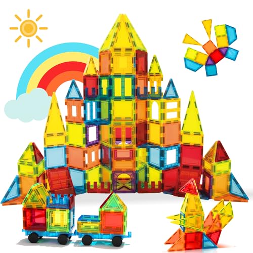 W WISE BLOCK Blocs de Construction Magnétiques 131 PCS avec...