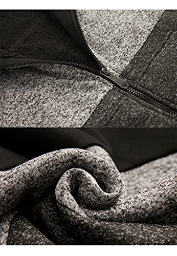 Image of Gary Com Heavyweight Sherpa Hoodies for Men, Thick Fleece Lined Full Zip Up Winter Warm Sweatshirts Work Jackets