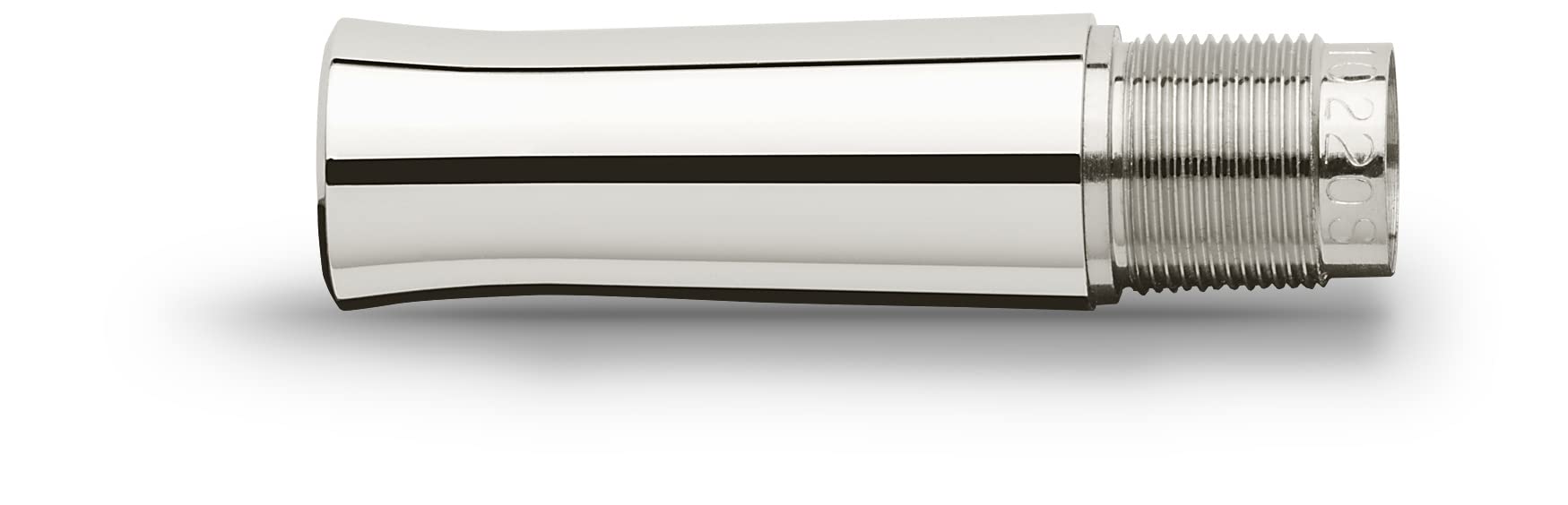 Graf von Faber-Castell - Füllfederhalter Guilloche Rhodiniert F | Guillochierter Metallschaft mit 18-Karat Goldfeder und rhodinierten Metallteilen