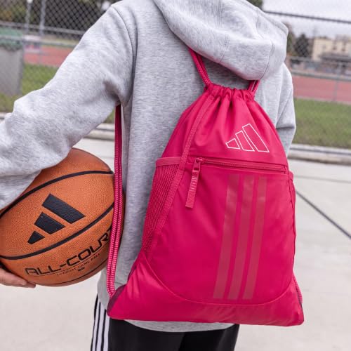 Image of adidas Alliance Sackpack - Drawstring Backpack for Sports, Small Gym Bag