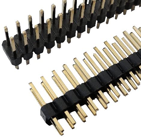 Amazon.co.jp: 2×20＝40P 分割可 ピンヘッダ 金メッキ 2.54mm