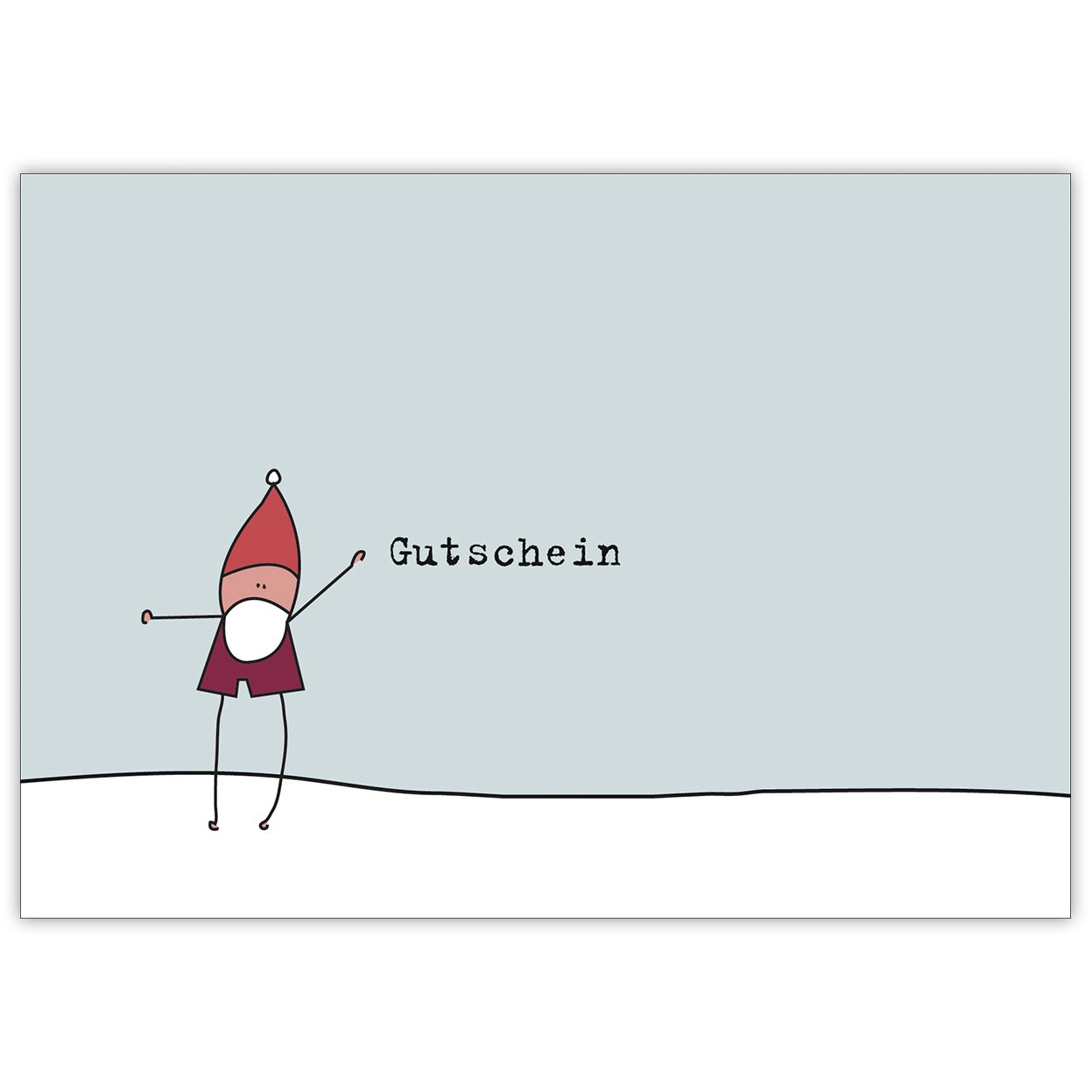 16x Lustiger Santa Weihnachtskarten Geschenk Gutschein (Mengenrabatt) für die beste Freundin/Familie/Firmen • Klappkarten Set mit Umschlag als liebevoller Weihnachts Gruss