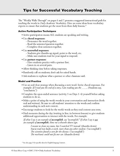 Daily Academic Vocabulary, Grade 4 Teacher Edition - Image 8