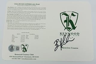 BROOKE HENDERSON SIGNED KEN WOOD COUNTRY CLUB GOLF SCORECARD LPGA AUTOGRAPH BECKETT AUTHENTICATION K609