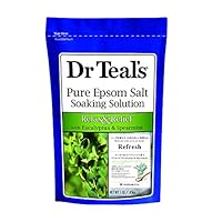 Dr Teals Pure Epsom Salt Soaking Solution with Eucalyptus and Spearmint, Small, 450g