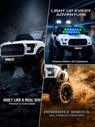 Image of Wish Master 4x4 Off-Road Electric Ride-On Jeep for Kids | 12V Battery, Remote & Manual Drive | Big Size Jeep with Music, Lights & Safety Belt | EV Cars for Kids