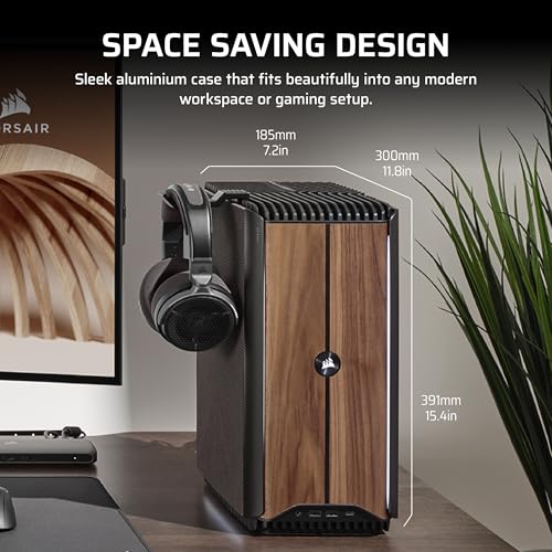 Image of Corsair ONE a600 Gaming PC - Wood Dark