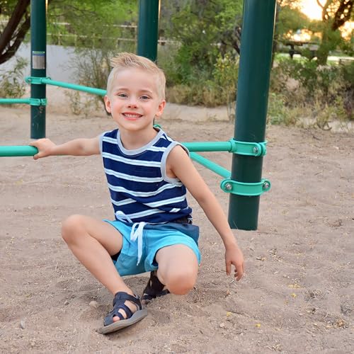 Image of Cozople Boys Swim Trunks Compression Liner Swim Shorts Quick Dry Bathing Suit with Boxer Brief Swimwear 2-20T