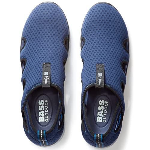 BASS OUTDOOR Men's Hex Vented Hiking Shoes – Traction-Sole Mesh Slip-ons4