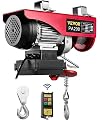 VEVOR 440LBS Electric Hoist With Wireless Remote Control & Single/Double Slings Electric Winch, Steel Electric Lift, 110V Electric Hoist For Lifting In Factories, Warehouses, Construction Site