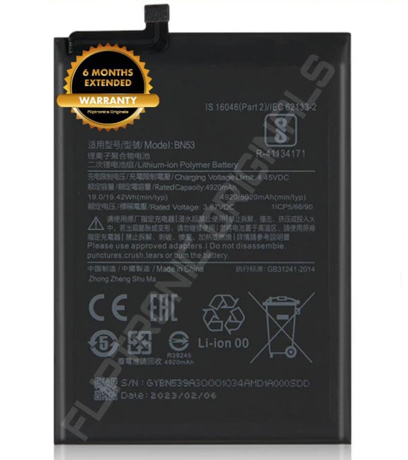 Image of BN53 Battery for Redmi Note 9 pro M2003J6B2G Battery with 6 Month Warranty** (I148)