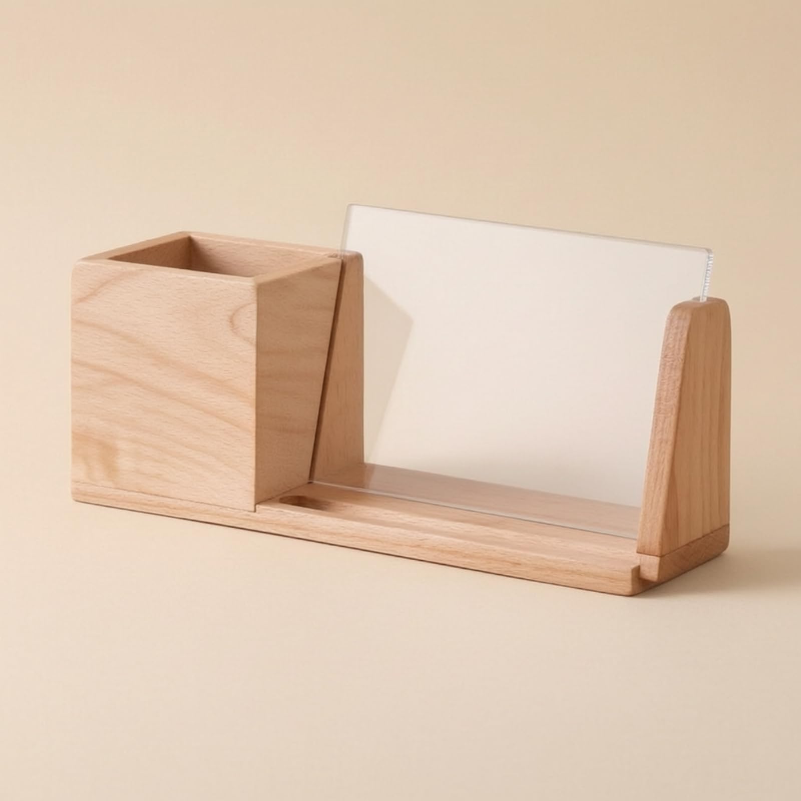Lápices Estable Organizador Escritorio Japonés Madera para Oficina en Casa,