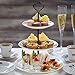 Happy Will 3 Tier Cake Stand Fitttings Kits Fruit Cake Plate Handle Fitting Cupcake Hardware Rod Stand Holder Black Crown 5 Sets（Plate not Included）
