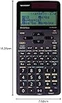 Sharp Electronics Write View Scientific Calculator, 16-Digit, 422 Function, with 4-Line LCD Display - ELW535XGBWH (Solar and Battery Powered)