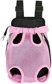 Mochila Canguru Pet para Transporte Bolsa para Gato Ou Cachorro Alça Ajustável Para Compras No Supermercado Ou Passeios No Parque Bolsa Pet Leve E Resistente(ROSA,XL (5.5kg-8.5kg))