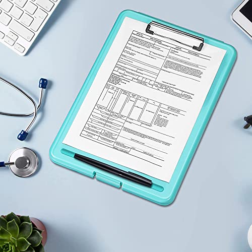 Image of oddpod Praise A4 Clip Pad /Clipboard with Storage Case for Paper and Document Storage 83002 (Aqua)