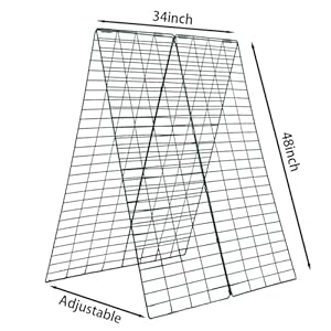 Metal Cucumber Trellis Foldable,Garden Trellis for Climbing Outdoor Plants,Tomato Plant Support,Green Bean Trellis,Vegetable Trellis,Zucchini Trellis,Plant Holders for Outside (1) Metal Cucumber Trellis FoldableGarden Trellis for Climbing Outdoor PlantsTomato Plant SupportGreen Bean TrellisVegetable TrellisZucchini TrellisPlant Holders for Outside 1
