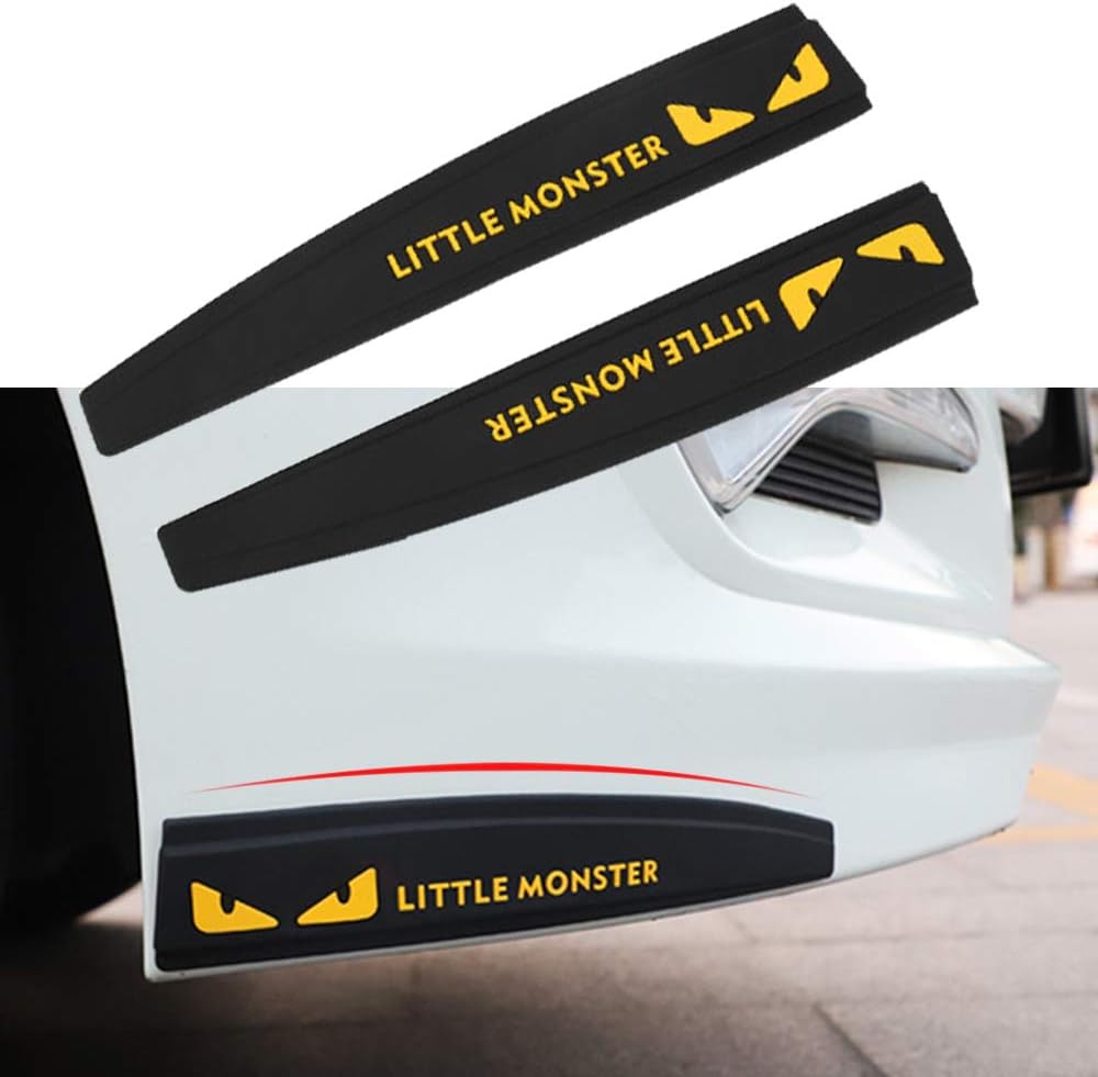 TIDO Universal Car Front Rear Bumper Lip Protector Guard,Side Skirt Anti-Collision Patch Bumper Guard Strip for Cars SUV Pickup Truck (Pack of 2)