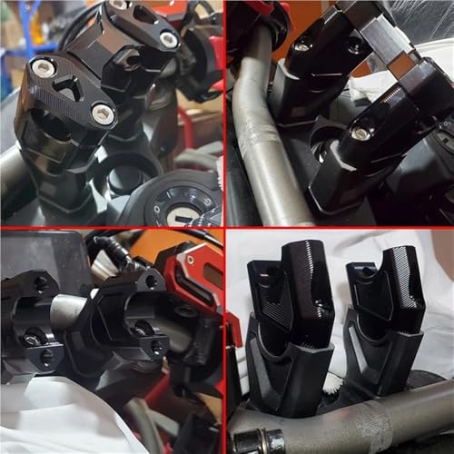 Elevadores de manillar de motocicleta de aluminio con diseño extensible 5
