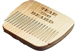 Handmade 1338 Wide Tooth Natural Wooden Beard and Hair Combs Set "Fear the beard"