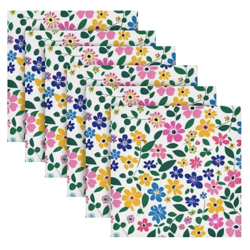 Servilletas de Tela Multicolor Pack x6 20x20 in miniatura 2