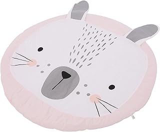 Tapete de Jogo Infantil de Toque Macio para Animais Fofos, Cobertor para Engatinhar para bebê, Cobertor para Engatinhar de Algodão, Brincar para o Entretenimento de Engatinhar do bebê. (Rosa)