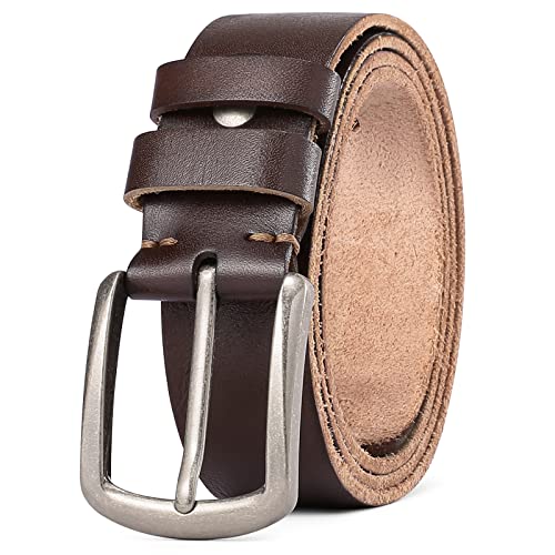 SENDEFN Men's Casual Leather Jeans Belt Dress Classic and Fashion for Men 1.5