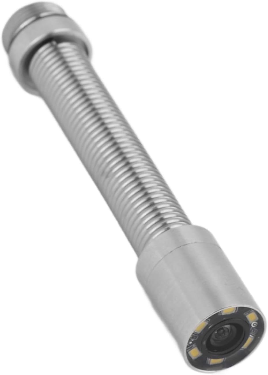 Hilitand Sewer Camera 6 LEDs 140 Degree Viewing Angle, Stainless Steel 17mm Diameter for Pipe Drain Endoscope Camera Replacement