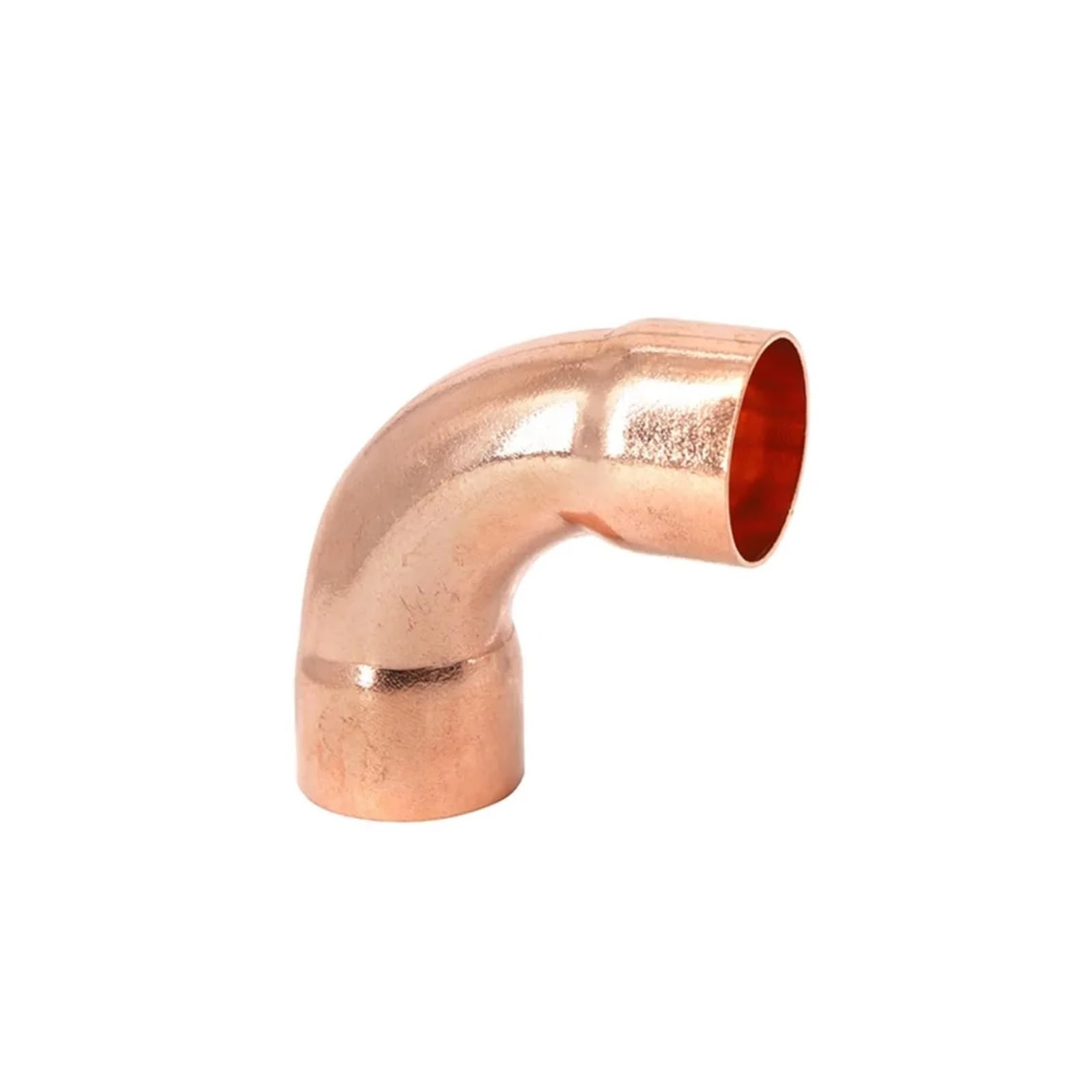 1pc Double Socket 67mmx2.0mm ID Weld Socket End Feed Solder Long Radius Elbow 90 Pipe Fitting Brass Hose