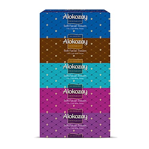 Soft Facial Tissues, 150 Sheets x 2 Ply White Tissues, Pack Of 30 Boxes