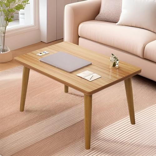 Table Basse Carrée Bois Massif Petit Espace Gain Place - 3