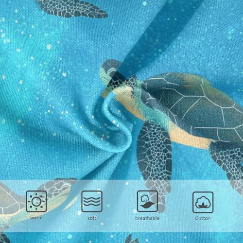 Wusikd Sea Turtles Girls' Underwear Cotton Galaxy Girls Briefs Soft Toddler Underwear 2T3