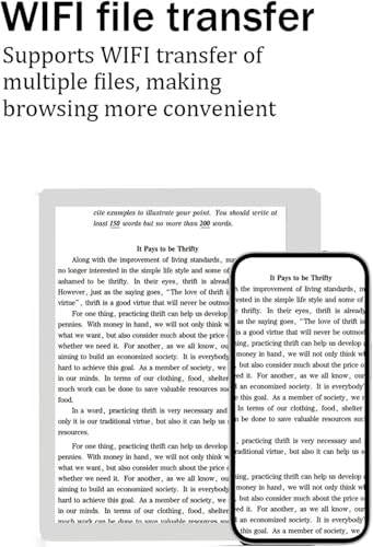 Image of Cason E7 E-Reader Tablet with Black E-Ink Display -5.8 inch Portable Glare-Free Ebook Reader with Long Lasting Battery for a Paper-Like Reading Experience (32 GB Internal Memory)