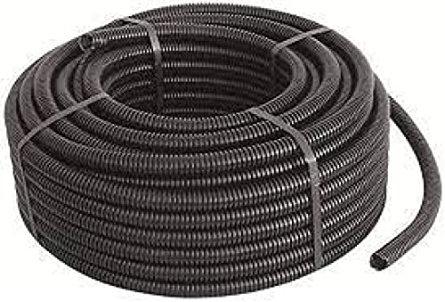 L'ELETTRICA REP40 - Tubo flexible corrugado de 40 mm, negro en bobina de 25 m