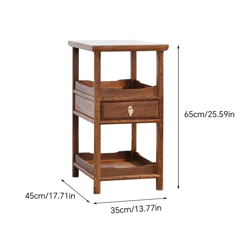 eexbz Sofa Wooden Small Coffee Table Chinese Style Simple Balcony Small Side Table Sofa Side Table Corner Table Sofas for Living Room