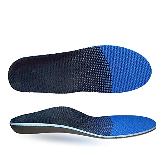RooRuns Plantillas Ortopédicas, Inserciones de plantillas para fascitis plantar de largura completa para Hombres y Mujeres, Inserciones de Supinación Ortopédicos de Soporte, Pronación, Pie plano