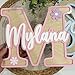 Chillever - Personalized Name Sign for Nursery, Custom Wooden Name Sign, Baby Letter Decor, Exquisite Nursery Decor and Wall Art for Girl or Boy Room, Baby Letter Room Decorations 1