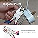 WORKPRO 5-piece Pliers Set (10-Inch Slip Joint, 8-Inch Linesman, 8-Inch Long Nose, 6-Inch Diagonal, 10-Inch Groove Joint) for Basic Home Use