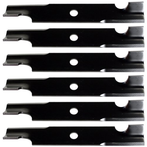 USA Mower Blades U15059BP (6) Extra High-Lift for Exmark 103-6401 103-6401-S Length 16-1/4in