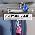 Fosmon TSA Approved Locks for Luggage. Suitcase Locks with Open Alert Indicator, 3 Digit Combination Padlock with Alloy Body for Travel, Backpack Zipper Anti Theft, Locker, Gym, Gun Case, Tent- 4 Pack - Image 4