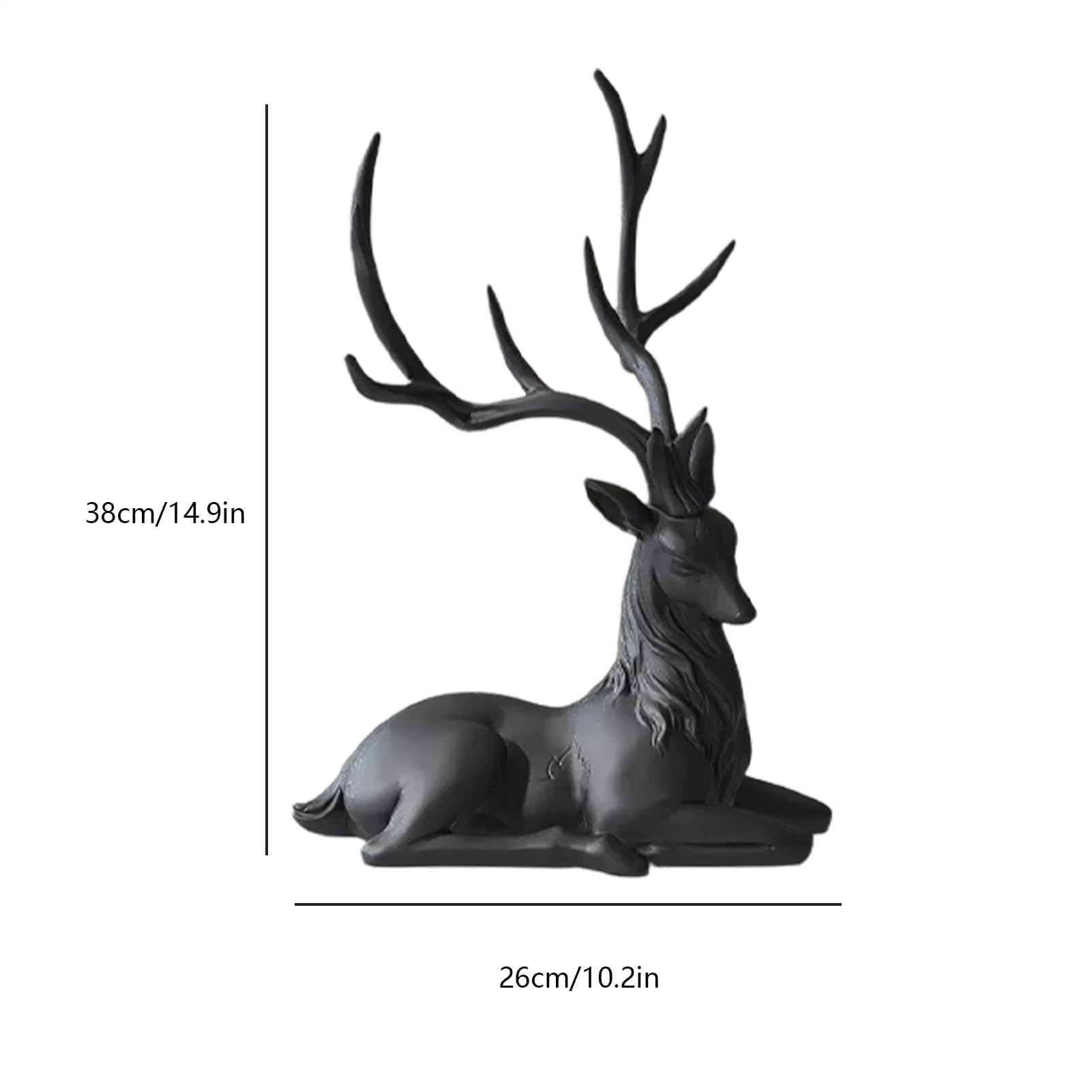 Decoración de Reno para Escritorio, Estatua de Reno | Estatua de Mesa de