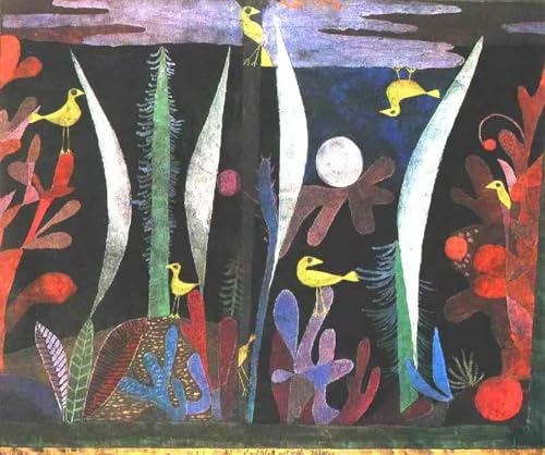 Tableau Paul Klee paysage abstrait pour créer un salon moderne et chaleureux
