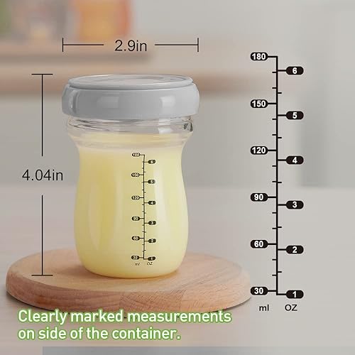 Miniatura 7 de haakaa Tarro de almacenamiento de alimentos para bebés, contenedor de almacenamiento de alimentos, tapa hermética, cuello ancho, biberón de Gen.3, a