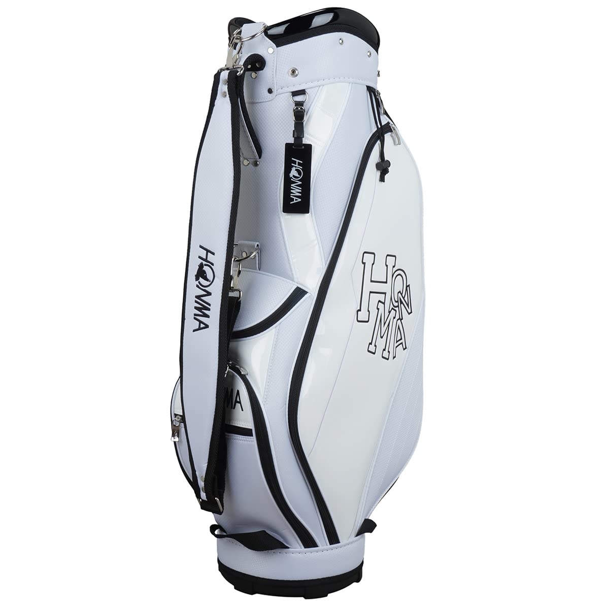 Honma ゴルフバッグ 大容量 ホワイト 本間ゴルフ(HONMA) キャディバッグ HONMA Gear Entry CB CB12211