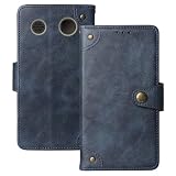 Anybird Azzurro Retro Pelle Case per Beafon SL645 Plus LTE 4G 2.8" Custodia Caso Premium Leather Cover Flip Guscio Protettiva Copertina Portafoglio Magnetico Anti Urto e Anti Graffi